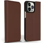 Accezz Premium odinis plonas atverčiamas dėklas, skirtas iPhone 14 Pro Max – Rudas