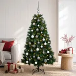 Dirbtinė kalėdinė eglutė su rutuliuku 120 cm 150 LED