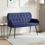 Dvivietė sofa su metalinėmis kojelėmis 2 vietos