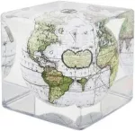 Mova Globes Savaime besisukantis gaublys-kubas MOVA 12,7 cm, antikinis baltas