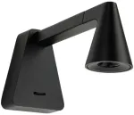 6W LED sieninis &scaron;viestuvas - skaitymo lempa, juodas, 2700/3000K, 2694