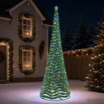 LED blizganti kalėdinė eglutė su pagrindu EKENAS 500 cm 868 LED