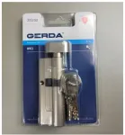 Gerda Wke1 30/50 cilindras su rankenėle, satino nikeliu