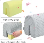 Lova Havargo lovos kra&scaron;to apsauga lovelėms, lovos turėklų buferinė apsauga, apsauga nuo lovos rėmo kra&scaron;to, skirta mažylio lovelei, nuimamas užvalkalas - 90 cm