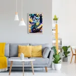 Gdyeeh &bdquo;pasidaryk pats&ldquo; 5d pelėdos deimantų tapybos rinkiniai, fantazijos pilno apskritimo gręžimo blizgantys deimantų tapybos paveikslai, gėlių deimantų tapybos meno amatų rinkiniai suaugusiems pradedantiesiems, namų sienų dekoras 30x40 cm
