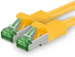 1Attackde Cat7 tinklo kabelis - cat 7 ethernet kabelis, tinklo / interneto / dsl / modemo / mar&scaron;rutizatoriaus / hub patch kabelis, lan kabelis, raw kabelis, 10 gb/s (s-ftp pimf), patch kabelio rinkinys su rj 45 jungtimi, cat.6a
