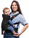 You+me 4-in-1 ne&scaron;yklė kūdikiams nuo gimimo iki mažylio &ndash; 4 ne&scaron;iojimo pozicijos &ndash; ne&scaron;yklė kūdikiams su 2-in-1 seilinuku &ndash; ne&scaron;iojimo diržas &ndash; ne&scaron;yklė naujagimiams nuo gimimo 3,6&ndash;14,5kg (juoda)