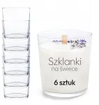 Stikliniai indai žvakėms 300 ml stiklainis žvakėms 6 vnt