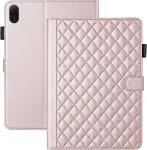 Vaitasy dėklas, skirtas Honor Pad X8a 11 colių 2024 verslui, Pu odinis apsauginis plan&scaron;etinio kompiuterio dėklas, skirtas Honor Pad X8a su kortelių lizdu, rožinio aukso spalvos