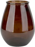 Stiklinė vaza 23 cm ruda San Miguel perdirbta
