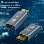 Vievre 4k Displayport į Hdmi adapteris, Displayport į Hdmi, vienkryptis Dp į Hd 4k @ 30hz/2k@60hz/1080p@120hz su ne&scaron;iojamuoju kompiuteriu, monitoriumi, televizoriumi, projektoriumi su garso perdavimu ir gera kokybe