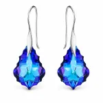Diamond Sky Jewelry Sidabriniai auskarai moterims DiamondSky &bdquo;Baroque IV (Heliotrope)&bdquo; su Swarovski kristalais