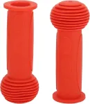 Vaiki&scaron;kos dviračio vairo rankenos 110 mm, mink&scaron;tos, oranžinės, 1 pora