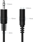 Hdsupply audio kabelis 3,5 mm ki&scaron;tukas į 3,5 mm lizdą juodas 5,00 m