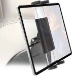 Dosvsi plan&scaron;etinio kompiuterio laikiklis galvos atlo&scaron;ui, skirtas tesla modelis 3/y, anti shake tesla galinės sėdynės ipad laikiklis su 360&deg; reguliuojamu, tesla galinės sėdynės spaustukas, skirtas ipad pro 12.9 air mini, tab, su flod, fire hd, 4-13 co ...