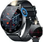I&scaron;manusis laikrodis vyrams su bluetooth telefono funkcija, sportinis laikrodis: 1.56 colio amoled i&scaron;manusis laikrodis ekg + hrv sportinis laikrodis su 24 valandų &scaron;irdies ritmo kraujospūdžio fitneso sekikliu ip67 vandeniui atsparūs laikrodžiai, suderinami
