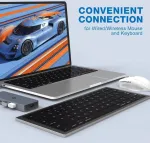 Ootday Usb C &scaron;akotuvas, 10 viename Usb C multiportinis adapteris, skirtas Surface, Dell, Hp, Lenovo, Xps ir daugiau Type C įrenginių, Usb C &scaron;akotuvas Lan su 4k Hdmi i&scaron;vestimi, Usb 3.0, Tf kortelių skaitytuvas, Pd 100w