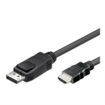LogiLink ACC Ekranas port (20- pin male)- HDMI type A (19 pin) male 2 m, juodas, connection cable