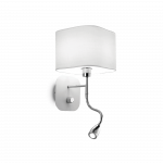 Pakabinamas &scaron;viestuvas Ideal Lux 1W wall lamp with 2 lights HOLIDAY, 3000K, baltas