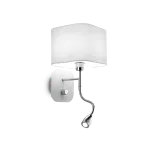 Pakabinamas &scaron;viestuvas Ideal Lux 1W wall lamp with 2 lights HOLIDAY, 3000K, baltas