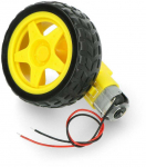 Oem Ratas + DC variklis 65x26mm 5V su 48:1 pavara + laidai