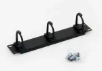 TRITON 10" įri&scaron;imo skydelis 1U 3x plastikinė rankena, juoda