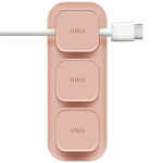UNIQ Pod Mag magnetinė kabelių tvarkyklė + bazė rožinės spalvos