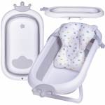 PRIMABOBO silikoninė sulankstoma vonelė, balta, CROWN, 85 cm, FT067