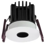 7W LED įleidžiamas &scaron;viestuvas XPIXEL, matinės baltos/juodos sp., 3000K