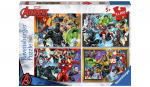 Ravensburger Dėlionė 4x100vnt. - Avengers