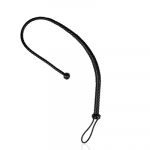 Ouch By Shots EasyToys PU Leather Whip Juodas 122cm with Knot Handle Detail