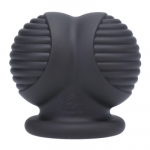 Doc Johnson Oxballs Ball Bunker Juodas - Anatomical Silicone Support Ring