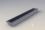Nextec LED PROFILIS ĮPLAUJAMAS A, 202CM ILGUS, ALU, ANO