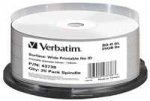 1x25 Verbatim BD-R Blu-Ray 25GB 6x Speed plataus spausdinimo NO-ID