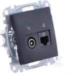 Schneider Electric Kompiuterio ir antenos lizdas SCHNEIDER Sedna Design, antracitas; SDD114469T