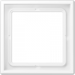 Jung Vienos vietos rėmelis LS serijos lizdams, matinis lakuotas, baltas, LS 981