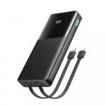 Joyroom JR-PBF19 22.5W 10000mAh Powerbank with Two Built-in Cables – juodos spalvos