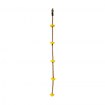 Laipiojimo virvė su burbulais, geltona