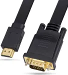 Adapteris AV Reagle HDMI į VGA 3 m FULL HD D-SUB plok&scaron;čias kabelis adapteris 1080p