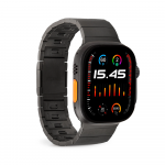 Puro TITAN nerūdijančio plieno &bdquo;Apple Watch&ldquo; apyrankė 42/44/45/49 mm - juodos spalvos