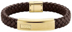 Hugo Boss Madinga vyri&scaron;ka odinė apyrankė Lander 1580746M