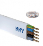 Nkt Spoka Akcyjna 172153019C0100 NKT kabelio instaliacija YDYp 5x2.5 żo balta 450/750V /100m/