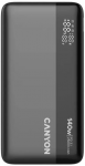 CANYON i&scaron;orinė baterija PB-240, 25000mAh PD140W, su ekranu, matmenys 160,0 x 82 x 27 mm, svoris 508+-10 g, tamsiai pilka spalva