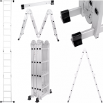 EXTRALINK ARTICULATED LADDER LAD4X4MP 4X4, 4.65 M (+PLATFORM)