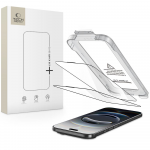 &bdquo;Tech-Protect Quick Set+&ldquo; 2 grūdinto stiklo pakuotė, skirta &bdquo;iPhone 17 Air&ldquo; - juodas