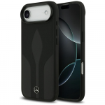Dėklas Mercedes Leather The Move MagSafe skirtas Apple iPhone 17 Air juodos spalvos