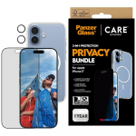 Panzer Glass &bdquo;CARE by PanzerGlass&ldquo; flagmaninis &bdquo;Privacy 3-in-1&ldquo; dėklas + privatumo stiklas + objektyvas, skirtas &bdquo;iPhone 17&ldquo;