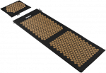 Akupresūros kilimėlis ECO su smaigaliais ir pagalvėle, 130x50cm, XXL, auksinė kolce, Rebel Active
