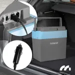Ne&scaron;iojamas automobilinis &scaron;aldytuvas, 25L &scaron;aldymo dėžė, 12V/230V termoelektrinis &scaron;aldytuvas, kelioninis kempingo &scaron;aldytuvas, automobilinis &scaron;aldytuvas kelionėms
