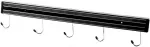 Magnetic knife rail with hooks, 45 cm